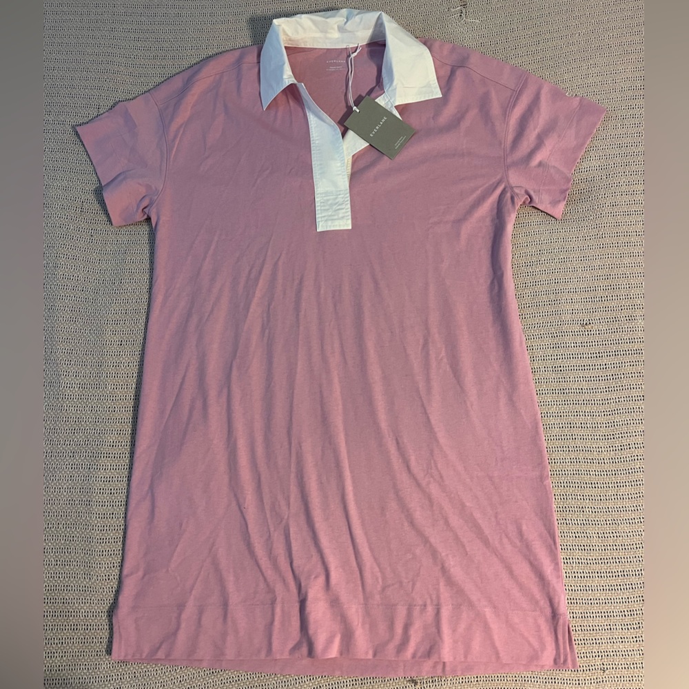 NWT Everlane Lilac Collared Shirt T Dress